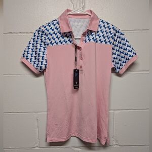 Maelreg Women's Pink Golf Performance Polo Shirt XS New